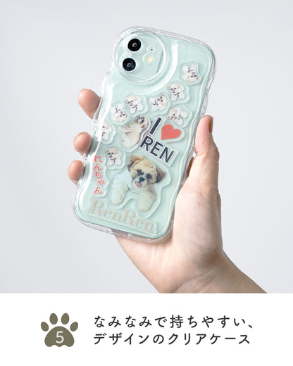 iPhone オリジナルが作れるシャカシャカスマホケース